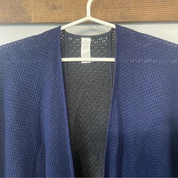 Lululemon knit shawl in navy blue and dark grey O/S - Picture 4 of 4